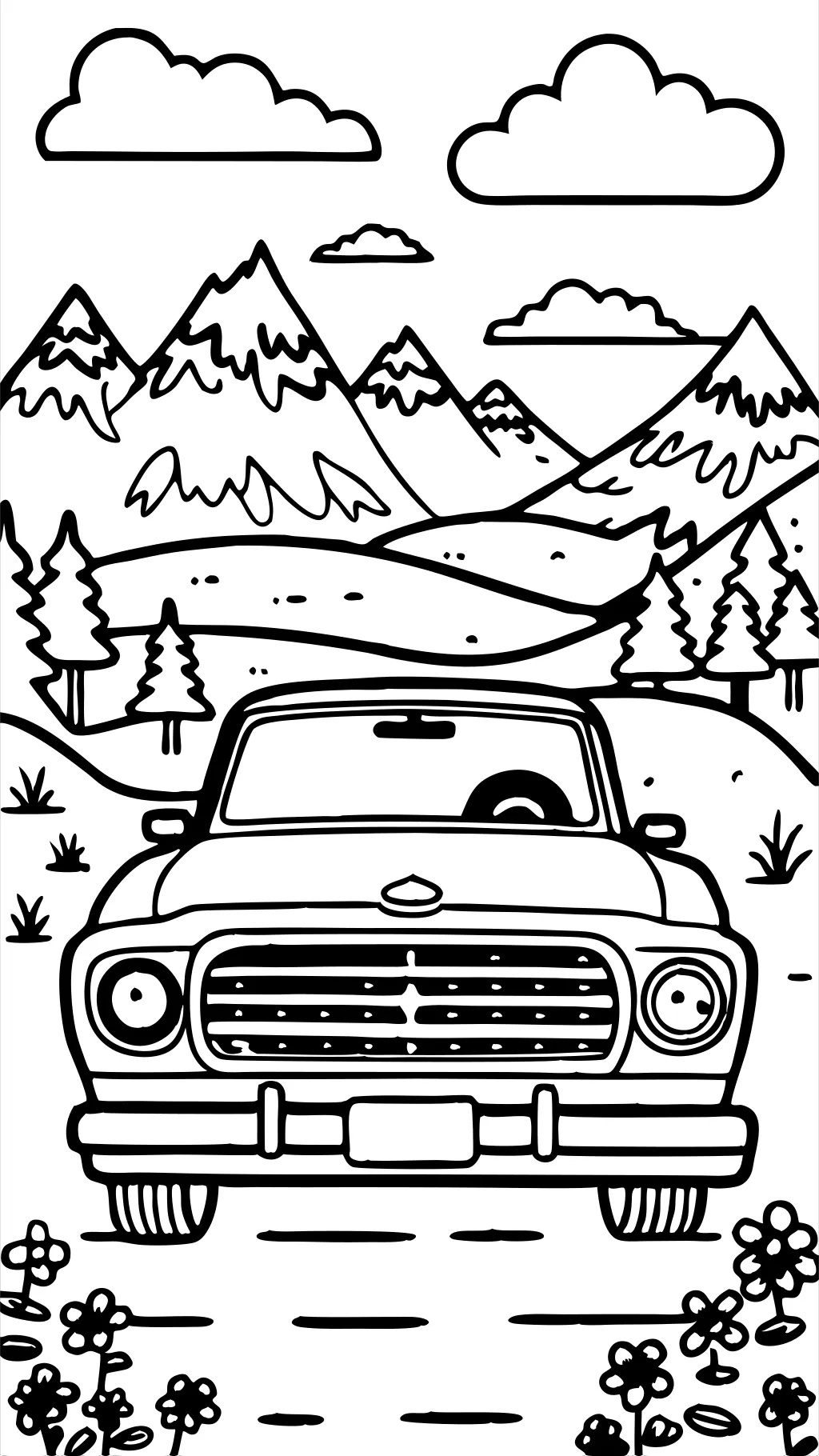 ford truck coloring page